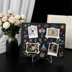 2 PCS Acrylic Plate Stand Clear Acrylic Easel Display Stand with Deep Support Shelves Display Holder for Card, Frame, Picture, Magazine, Book, CD 3 × 2.6 × 2.2 Inch