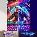 NYZE Astronaut Space Tapestry for Bedroom, Glow in the Dark Room Decor Wall Tapestries, Cool Galaxy Planet Wall Hanging, Wall Hanging for Men Guys Gamer Room Dorm Living Room 44in×60in