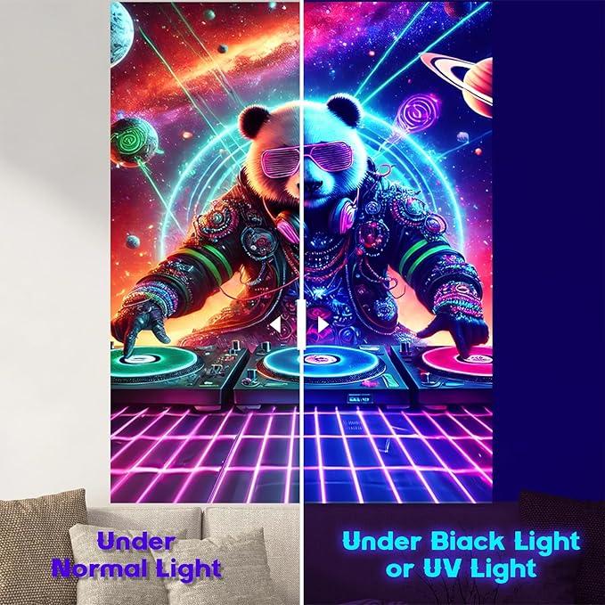 NYZE Astronaut Space Tapestry for Bedroom, Glow in the Dark Room Decor Wall Tapestries, Cool Galaxy Planet Wall Hanging, Wall Hanging for Men Guys Gamer Room Dorm Living Room 44in×60in
