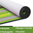 KIDCARPET.COM Race Track Play Mat Rug | Interactive Activity Carpet for Preschool Playroom Toy Car Track, 4' x 6'