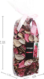 Qingbei Rina Valentine Potpourri Bags,Rose Scented Potpourri Dried Flowers, Pink Decorative Bowl Vase Fillers,Home Fragrance Sachet,2 Bags-8.4oz