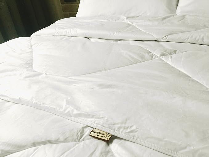 Down Alternative Duvet Comforter 100% Peruvian Alpaca Wool Fill - All-Season Hypoallergenic Thermal Control - All natural sustainable, Full/Queen