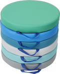 Factory Direct Partners SoftScape 15 inch Round Classroom Floor Cushions with Handles; Flexible Seating for Daycare, Preschool, Playroom; 2 inch Thick Deluxe Foam (6-Piece) - Contemporary, 11232-CT