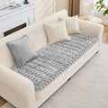 Couch Cover for Dogs, Non Slip Fuzzy Pet Couch Covers for Sofa,Couch Covers for Sofa Pet Friendly,Thick Soft Sofa Slipcovers Cushion Protector(Light Gray, 28" x 83"/70 x 210cm)