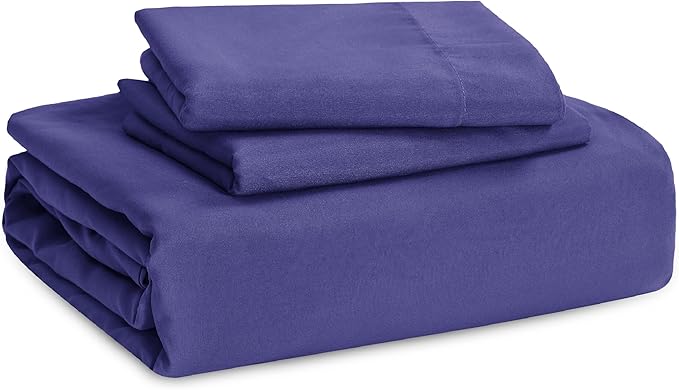 Bedsure Skipper Blue Duvet Cover King Size - 3 Pieces Prewashed Cotton-Like Extra Soft Bedding Set, Includes 1 Duvet Cover 104x90 Inches with Zipper Closure & 2 Pillow Shams, Comforter Not Included