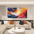 Pogusmavi Colorful Wall Art | Abstract Canvas Art | Pictures for Living Room Wall Decoration | Contemporary Home & Office Decor | Colorful Large Wall Art | Bedroom Decor Aesthetic 24×48in