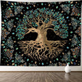 XGXL Life Tree Tapestry - Bohemian Hippie Wishing Tree Tapestries Psychedelic Wall Carpet Mystic Aesthetic Wall Tapestry for Living Room Bedroom