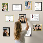 NEXCOVER Diploma Frame White 10 Pack, 8.5 x 11 Certificate Frame with HD Plexiglass, 8.5 by 11 Picture Frames for Documents, Photos, Posters, Artworks, Horizontal and Vertical Wall Display