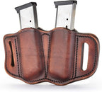 1791 Gunleather Mag Holster 2.1 - Double Mag Pouch for Single Stack Magazines, OWB Magazine Pouch for Belts