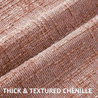 decorUhome Spring Pink Chenille Throw Pillow Covers 18x18 Set of 2 Textured Soft Cozy Slubby Couch Pillow Covers Modern Farmhouse Boho Decorative Pillow Cases for Bed Sofa Living Room Valentines