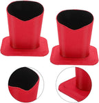 BESPORTBLE Red Oxford Cloth Eyeglasses Holder Stand for Desk and Nightstand Stable Upright Support Glasses Organizer for Home and Office Protective Display for Sunglasses and Eyewear