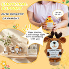 5 PCS Emotional Support Positive Chick, Deer, Otter, Pig, Bear, Stress Relieving Handmade Crochet Animals, Collectible Dolls Decorative Gifts for Friends and Family