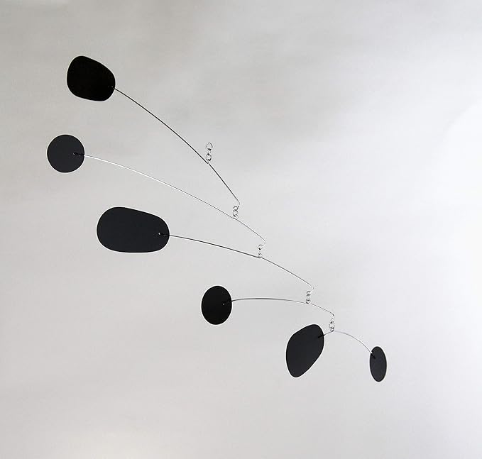 Bl(Ink) - Hanging Art Mobile in Black | Midcentury Modern | Handmade in Portland, OR, by Mark Leary