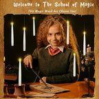 20PCS Floating Candles with Wand, Magic Hanging Candles, Flickering Warm Light LED Taper Flameless Candles with Wand Remote, Battery Operated Window Candle for Halloween Decorations Best Gift