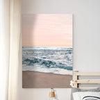 Renditions Gallery Canvas Nature Wall Art Home Paintings & Prints Sandy Wavy Shore Scenic Wall Hanging Modern Decorations Artwork for Bedroom Living Room Office Kitchen - 32"x48" LT06