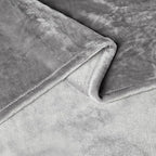 Amazon Basics Soft Fleece Throw Blanket, Lightweight Cozy Blanket for Couch & Sofa, 50 x 60 Inches, Gray