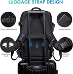 Carry on Backpack for Women Men 40L Flight Approved Travel Backpack Fit 17 Inch Laptop with USB Charging Expandable Business Weekender