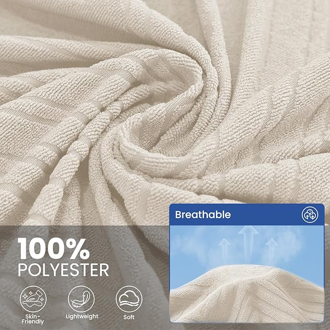 Couch Cover for Dogs, 78"x91", Chair Covers Armchair Oversized, Sofa Covers Washable, Sectional Pet Couch Cover for 1 Cushion Couch Sofa, Furniture Protector, Off White