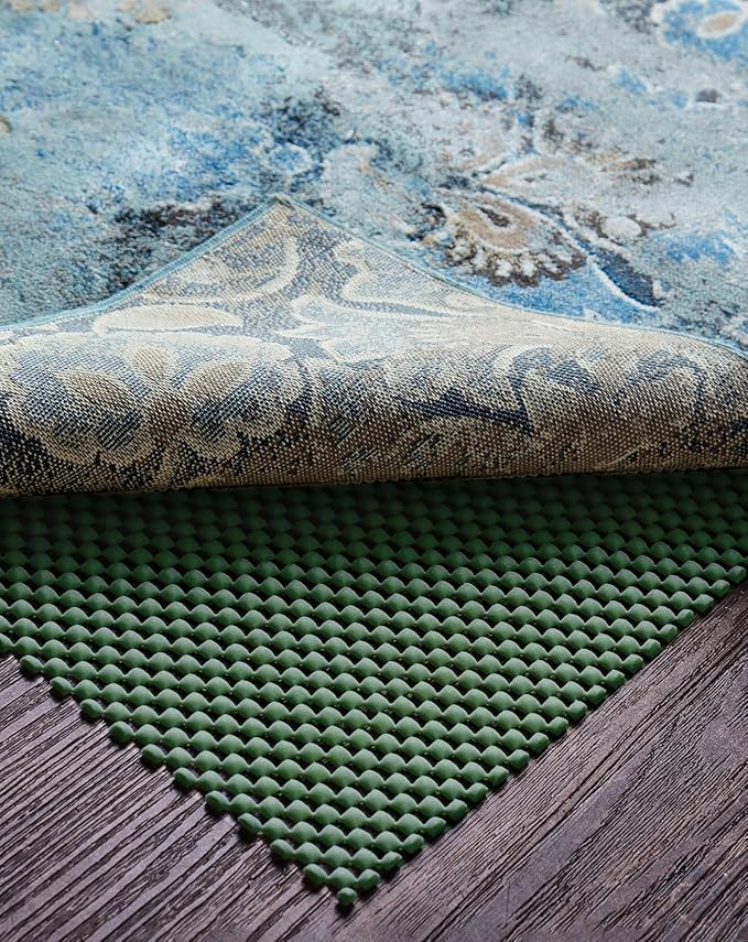 Veken Runner Rug Pad Gripper for Hardwood Floors, Non Slip 2x6 Ft Dark Green Rug Pads for Area Rugs, Thick Rug Grippers for Tile Floors, Under Carpet Anti Skid Mat, Keep Your Rugs Safe and in Place