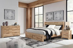 Signature Design by Ashley Hyanna Mid-Century Modern 6 Drawer Dresser, Light Brown & Beige