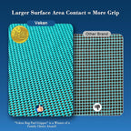 Veken 2x3 Ft Rug Pad Gripper for Hardwood Floors, Non Slip Cyan Rug Pads for Area Rugs, Thick Rug Grippers for Tile Floors, Under Carpet Anti Skid Mat, Keep Your Rugs Safe and in Place