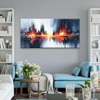 Black Abstract Wall Art Bedroom Wall Art For Living Room Canvas Wall Art Decor Red Gold Abstract Wall Decor Painting Prints For Kitchen Office Home Decoration 24" X 48" Ready To Hang
