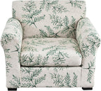 KRFOONN 2 Piece Chair Covers Printed Sofa Covers Couch Covers Washable Armchair Sofa Couch Slipcover Furniture Protector with Elastic Bottom for Living Room (Armchair, 30), Small