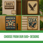 Custom Outdoor Signs by BCB – Heavy-Duty 1mm Thick Personalized Wall Art | Vintage Outdoor Decor for Yard, Street, Garage & Garden | Multiple Sizes | Made in USA