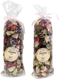 Jasmine Scented Potpourri – 2 Large Bags (8.4 oz Total) – Decorative Dried Flower Mix for Bowls, Vases, Home Fragrance & Room Décor – Dependable Industries Inc. Essentials