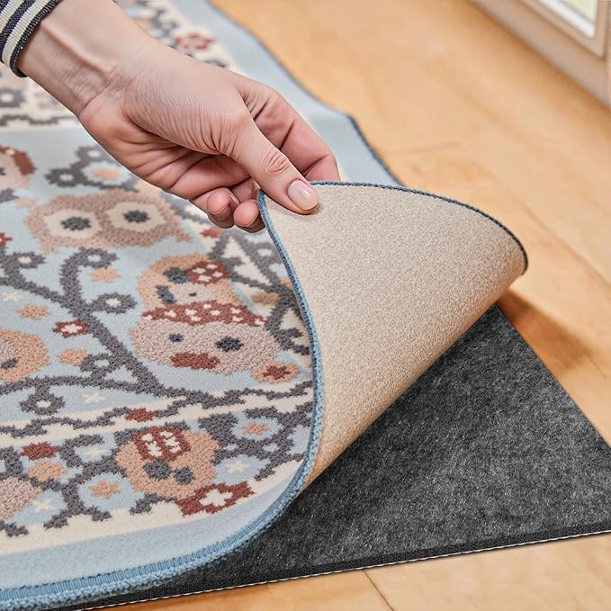 Waterproof Rug Pad, 2x8 Ft Under Area Rug Carpet Pad, Non Slip Rug Pads for All Floors and Hardwood Floors Finishes, Keep Carpets in Place Soft and Prevent Rug from Wrinkling or Buckling