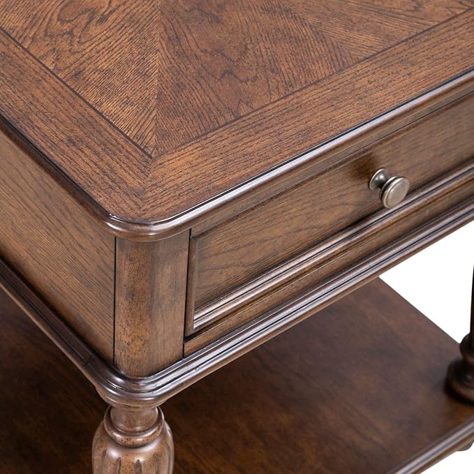 Liberty Furniture Allington Rectangular End Table for Living Room - Satin Sienna