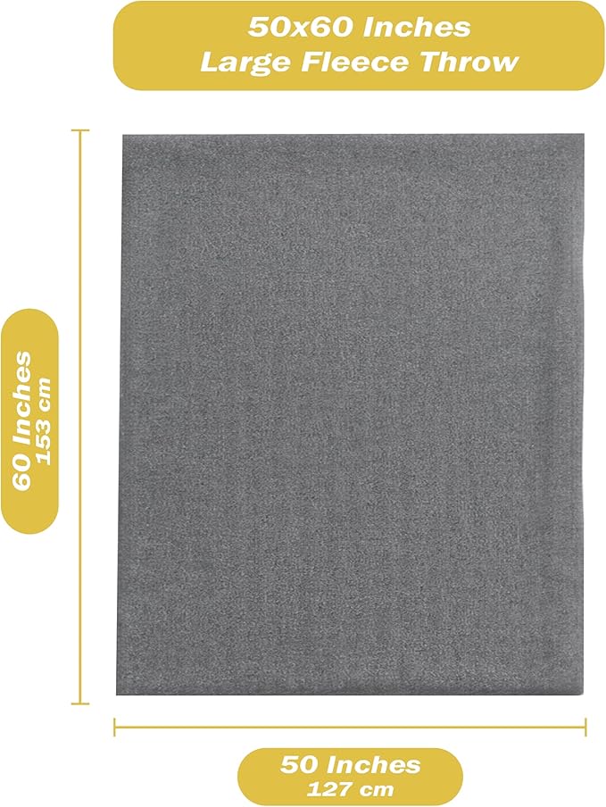 48 Bulk Pack Fleece Throw Blankets, 50x60 Soft for Home, Office, Wedding, Gift, Camping (Assorted)