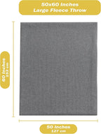 48 Bulk Pack Fleece Throw Blankets, 50x60 Soft for Home, Office, Wedding, Gift, Camping (Assorted)