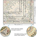 Accnicc Boho Sun and Moon Tapestry Vintage Floral Wall Tapestry for Bedroom Aesthetic Beige Celestial Plant Flower Butterfly Small Tapestries Wall Hanging for Living Room Dorm 48 x 36 Inch