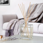 Urban Naturals Lavender Fields Oil Essential Oil Reed Diffuser Set with Real Lavender Stems! French Blossoms, Geranium & Clary Sage | #1 Gift Idea for Aromatherapy & Stress Relief | Vegan | USA Made
