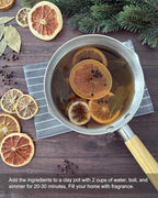 Spring Simmer Pot Potpourri Dried Lemon Slices, Grapefruit, Lime, Orange, Peppercorn, Salt & Bay Leaf, Stovetop Simmering Potpourri Kits for Hostess/Office/Housewarmings/Open Houses Gifts