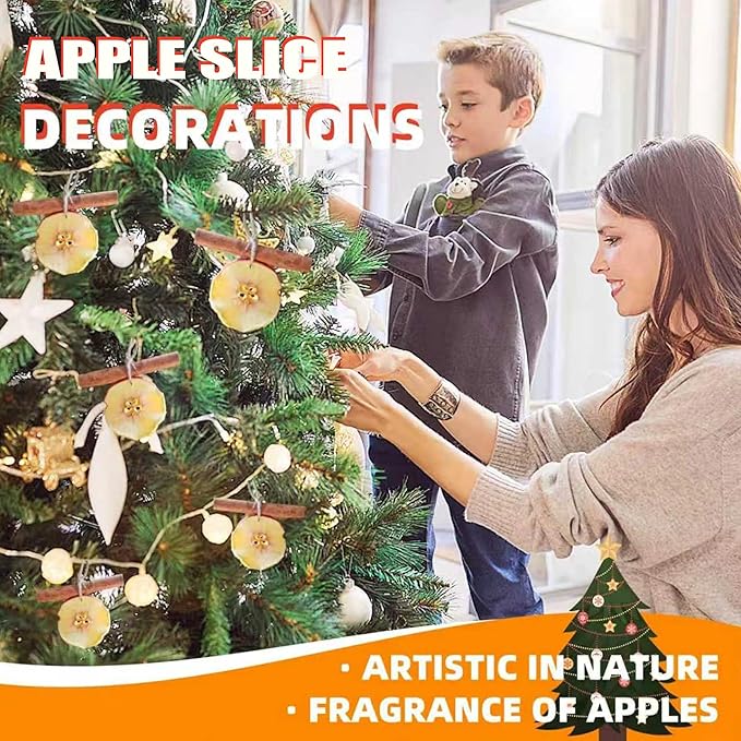 Dried Apple Slices, Apple Slices, Dried Apples, 3.52oz/100g No Added Sugar, No Nothing, Dried Fruit Tea, Clean Snacks, Natural Sweetness & Subtle Tartness, Simmer Pot Mix, Potpourri Bowl Filler, for Home Decor