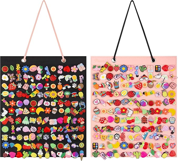 PMCMAXI 2 Pcs Shoe Charms Organizer, Hanging Display Holder, Wall Mounted Shoe Decoration Organizer, (Not Include Any Accessories)