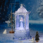 Snow Globe Lantern with Violin Girl – Shatterproof, 8 Songs Musical Box, Automatic Snowfall, Led Light, USB or Battery Powered,for Valentine’s Day Gifts Present Birthday Home Fall Decoration, Silver