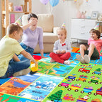 Kids Rug for Playroom, Soft & Non-Slip Educational Rug with ABC, Animals, Numbers, Floor Play Mat for Kid, Preschool Classroom Rugs Playmat for Toddler Nursery Kids (59X39.4 inch, Season&Month)