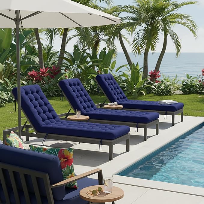 Long Floor Cushion Large Floor Cushion with Brushed Cotton 74.8 x 27.5 x 3.15 in Jumbo Lounger Pillow for Outdoor Indoor Bay Window Meditation Yoga Reading Sleeping(1 Pc,Navy Blue)