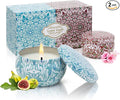 Scented Candles Gift Set 2 Pack 2.5 oz Relaxing Aromatherapy Candles for Home Scented, Stress Relief Candles Gifts for Women, Natural Soy Wax Candles Gift for for Her, Mom, Friends