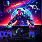 NYZE Astronaut Space Tapestry for Bedroom, Glow in the Dark Room Decor Wall Tapestries, Cool Galaxy Planet Wall Hanging, Wall Hanging for Men Guys Gamer Room Dorm Living Room 90x70 in