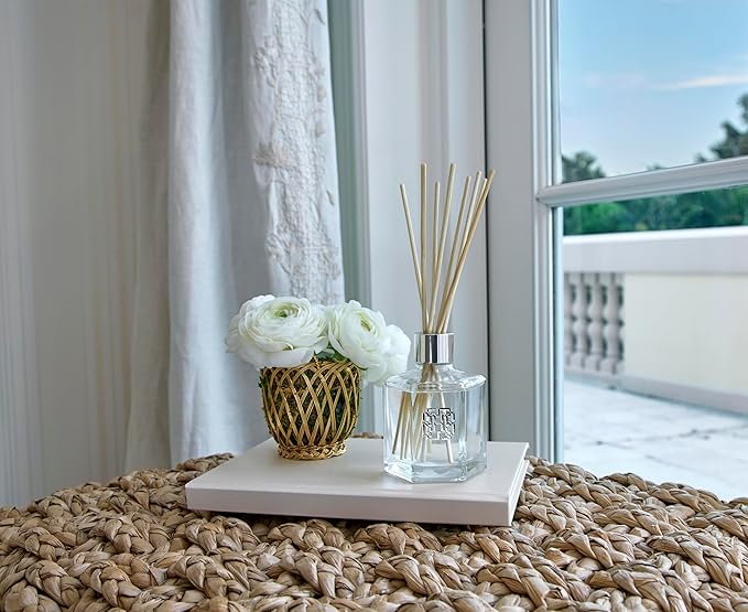 HomeWorx by SLATKIN + CO. Jasmine & White Peach Reed Stick Diffuser