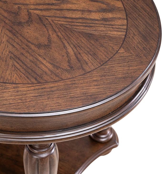 Liberty Furniture Allington Oval End Table for Living Room - Satin Sienna