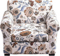 KRFOONN 2 Piece Chair Covers Printed Sofa Covers Couch Covers Washable Armchair Sofa Couch Slipcover Furniture Protector with Elastic Bottom for Living Room (Armchair, 11), Small