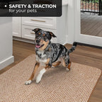 House, Home and More Skid-Resistant Carpet Indoor Area Rug Floor Mat - Praline Brown - 3 Ft X 3 Ft - Non Slip Rubber Backing, Stain Resistant, Dog Friendly, Living Room Bedroom Kitchen Entryway