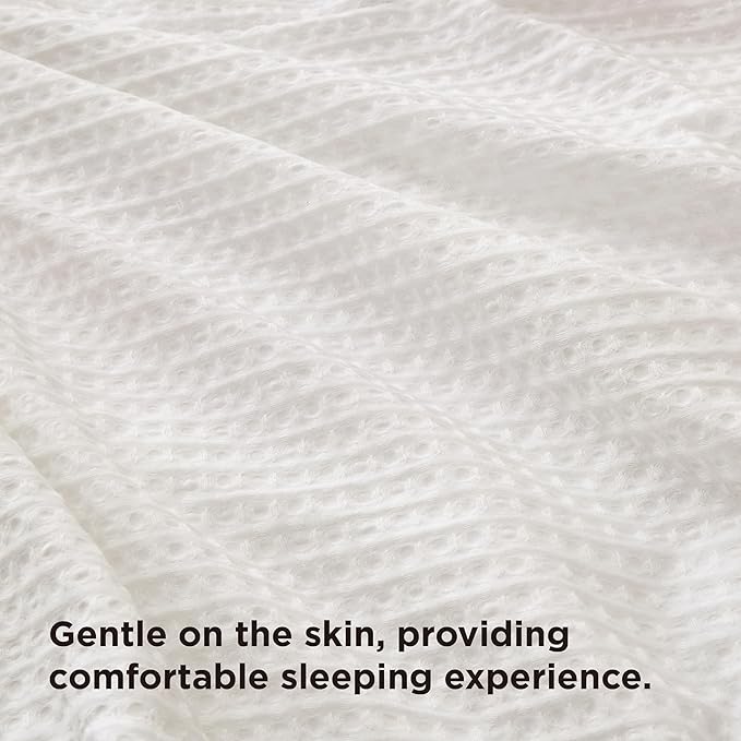 Bedsure Luxury Waffle Duvet Cover Queen Size - Textured Duvet Cover Set, Soft, Breathable Bedding Set (90"x90") with 2 Pillow Shams for All Season, Irovy White, Comforter Not Included