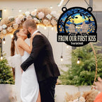 You and Me Got This, Personalized Couple Suncatchers for Windows Hanging Ornament, Housewarming Gifts for Couple Husband Wife, Christmas Anniversary Wedding Gifts for Couples 2024