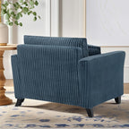 ERYE Living Room Accent Chair, Modern Corduroy Upholstered Chair Wider Seat Cushion Leisure Armchair W/2 Pillows and Removable Cover for Home Apartment,Bedroom,Office